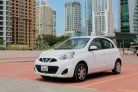 Blanco Nissan Micra 2020 for rent in Dubai 1